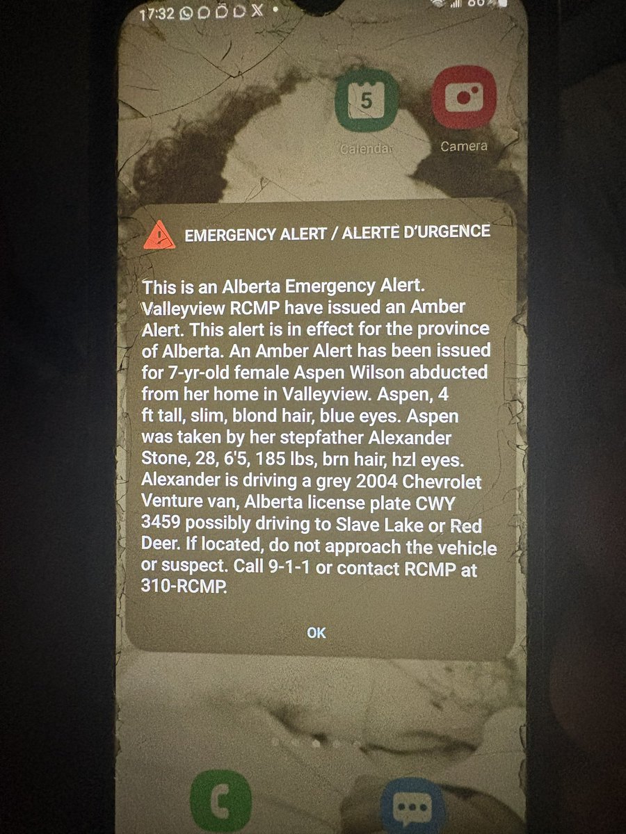 saint_ola's tweet photo. Yesterday every phone in Alberta stopped for one child.

Valleyview RCMP sent an Amber Alert for 7-year-old Aspen Wilson, taken from her home. Her name, height, hair, and eyes went out with the suspect, the van, and the plate. The order was simple: do not approach. Call 911.

About 90 minutes later the alert was cancelled. She was found safe. The man was in custody.

That is the lesson. Not that Canada has no danger. The alert exists because danger showed up. The lesson is speed. One child became a province-wide problem before lunch.

In Nigeria the same morning would have looked like this: a family running the street, a WhatsApp status, a pastor’s prayer point, and a police station that may or may not open a file. No plate on every phone. No order that freezes the day. Sometimes no record at all. By evening the story is already old.

Nigeria did not lose the capacity to search for one child by accident. It spent years teaching the public that mass disappearance is background noise. 
Schoolgirls taken in dozens. Villagers emptied overnight. Travelers lifted off highways. A hundred people can be missing for months and markets open, churches fill, and timelines move on. The outrage is reserved for fuel prices and football. 

The Amber Alert exists because the Canadian state decided a child’s clock matters more than everyone’s convenience. Nigeria’s version of that decision has been the opposite: inconvenience is intolerable, missing people are manageable. Security budgets disappear. Checkpoints multiply. Results do not. Families become the search party because the institutions that should have been the search party learned they could survive without finding anyone.

Safety is not a slogan about values. It is a description, a plate number, and a government that still panics over one child. Alberta panicked. Nigeria has practiced not panicking until not panicking became the national posture.

Which way, indeed. The wrong turn was not mysterious. It was the point at which one missing child stopped being enough to stop the country.