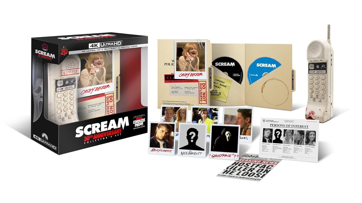 Wario64's tweet photo. Scream (1996): 30th Anniversary Edition (Amazon Exclusive) [4K UHD + Blu-ray + Digital] up for preorder on Amazon ($109.99) https://t.co/0obKlUV2ZA #ad https://t.co/8qQqHYWQtL