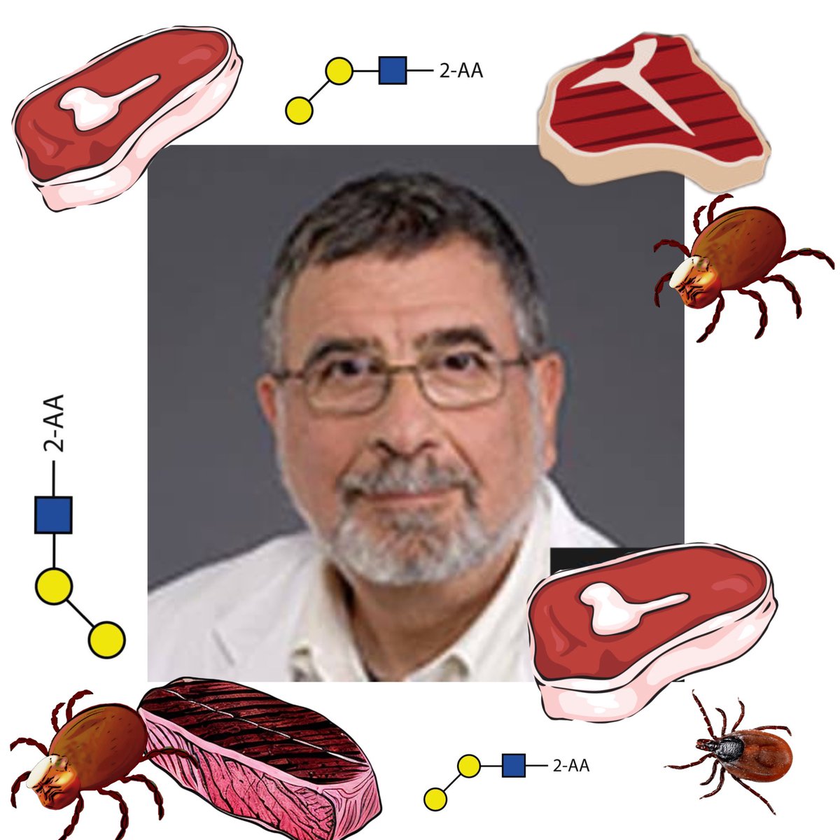 WakeForestIM's tweet photo. Kenneth W. Zamkoff, MD, Professor Emeritus, Department of Cancer Medicine @WakeCancer walked us through “Of Ticks and Steaks” and how Alpha-Gal sensitization can influence our care of patients across specialties. https://t.co/4QNp2i7Xxa
