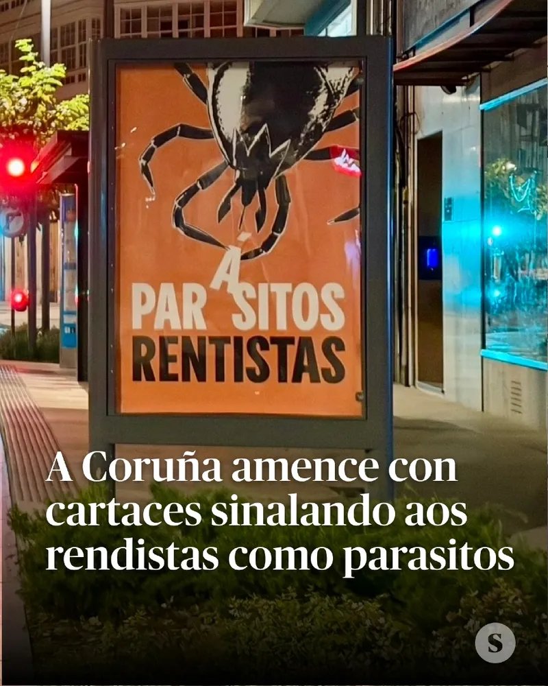 DiegoCCoruna's tweet photo. Parásitos #rentistas
#coruña hoy en O Salto https://t.co/n1TO1NsAdR