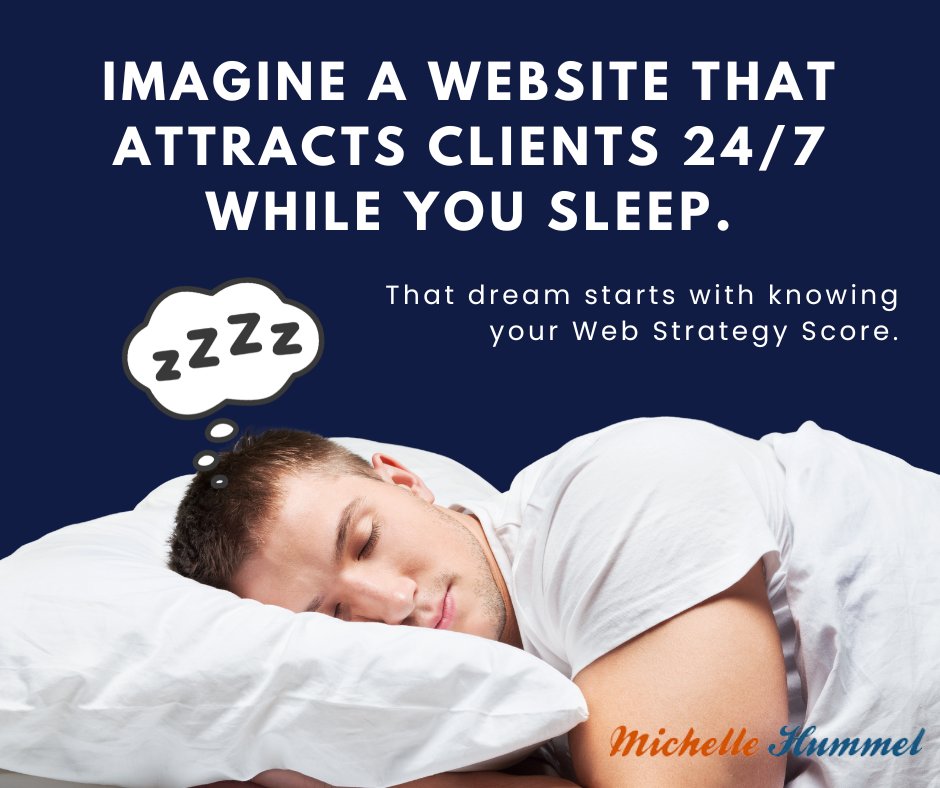 Michelle_Hummel's tweet photo. 💎 Imagine a website that attracts clients 24/7 while you sleep.
That dream starts with knowing your Web Strategy Score. 🌙
It’s fast, free, and eye-opening 👉 https://t.co/IiZX8y9uiU
#WebStrategyQuiz #WebsiteGrowth #DigitalMarketingTips #BusinessGrowth #OnlineVisibili https://t.co/PqXG0ld4wz