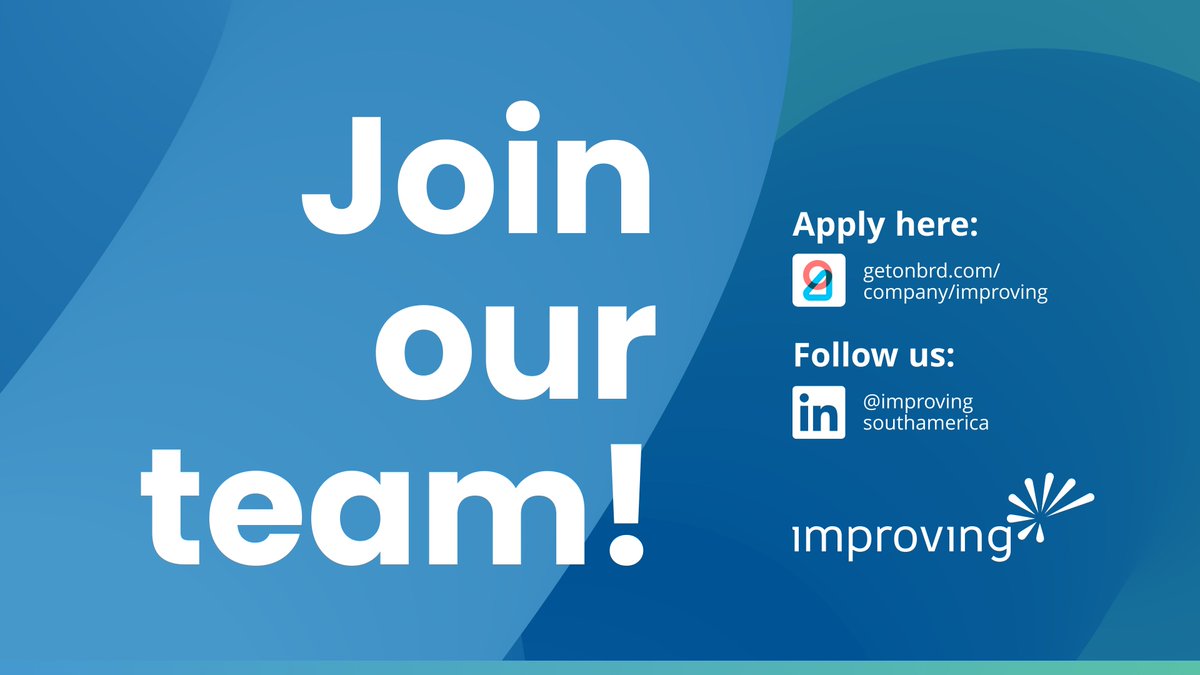 ImprovingSAM's tweet photo. Looking for your next opportunity? Explore our open positions and join our team.

🔗 Apply here: https://t.co/mqGy3lBKER

📍 Available for Latam 
⚠️ Advanced English Skills (B2/C1+)
🤓 100% remote 

#TechJobs #HiringDevelopers #LifeAtImproving https://t.co/pILb3RSq1Z