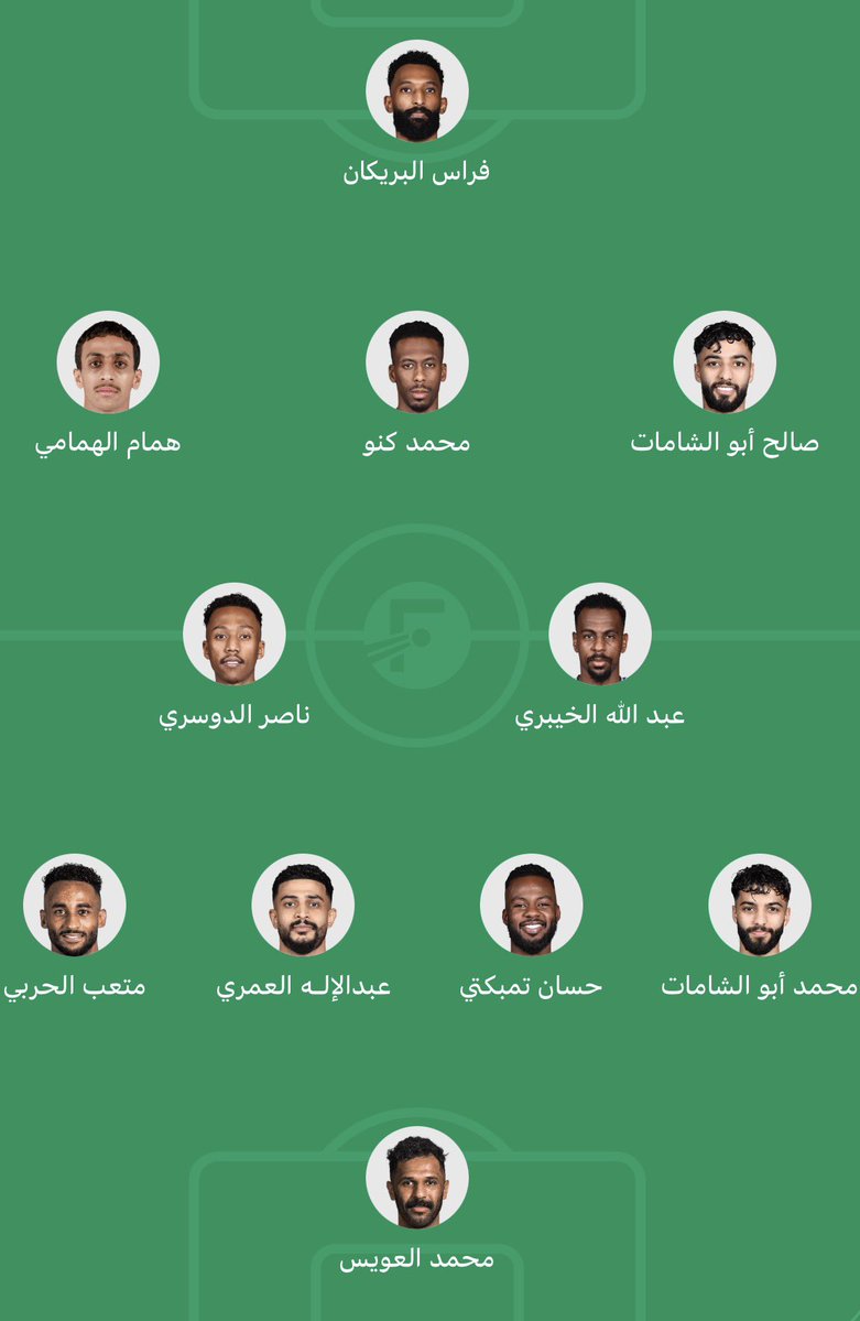 khaled_q28's tweet photo. ما كنت أتوقع ندخل بهذه التشكيلة 
ما توقعت الاسماء ولا الرسم بهذا الشكل 

ولو علمتنا هذه البطولة شيء فهو أن دونيس شخص غير متوقع ويحاول كل مرة أن يرسم تشكيلته على امكانياته منافسه ..

باذن الله انها تشكيلة السعد والفرح 💚 https://t.co/zQ7cYEn4gC
