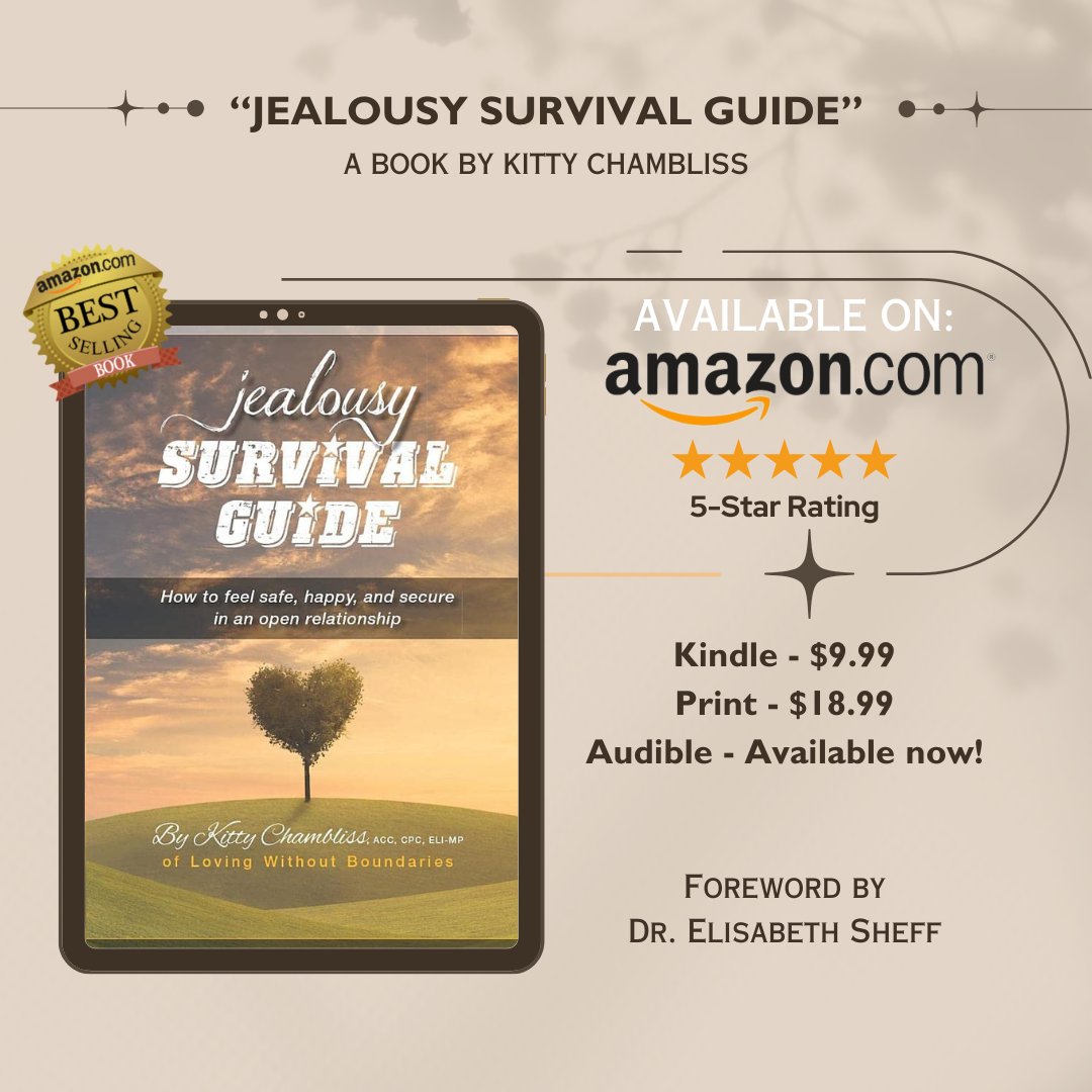 polytalkbykitty's tweet photo. Jealousy is a big topic (especially for those that practice consensual non-monogamy). The #1 best selling book “Jealousy Survival Guide” focuses on jealousy, what it is, how it expresses, and specific ways to manage it.        

Get yours: https://t.co/6k96X4a9wP
now! 👈👈👈 https://t.co/hMgKuuMKiG