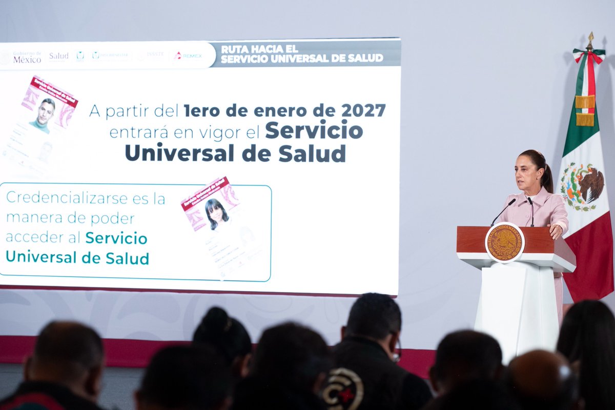 OliviaSalomonV's tweet photo. Hoy, en la #MañaneraDelPueblo, conocimos avances que ponen el bienestar de las familias en el centro. 🇲🇽

🏠 Vivienda para el Bienestar: seguimos avanzando para que más familias tengan acceso a una vivienda digna.

🩺 Salud: más de 12 mil consultorios de atención primaria brindarán servicios universales, sin importar la derechohabiencia.

👩🏻‍⚕️ Salud Casa por Casa: ya se han realizado más de 27 millones de consultas y visitas médicas a personas adultas mayores y con discapacidad.

Construir bienestar significa acercar los derechos y los servicios públicos a donde más se necesitan. Ese es el camino de la transformación. 🇲🇽