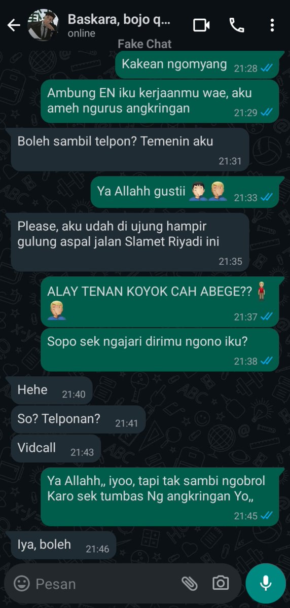 DanangUrus's tweet photo. Nduwe bojo kok unik e Ra umum,, https://t.co/1Qk025KPiP