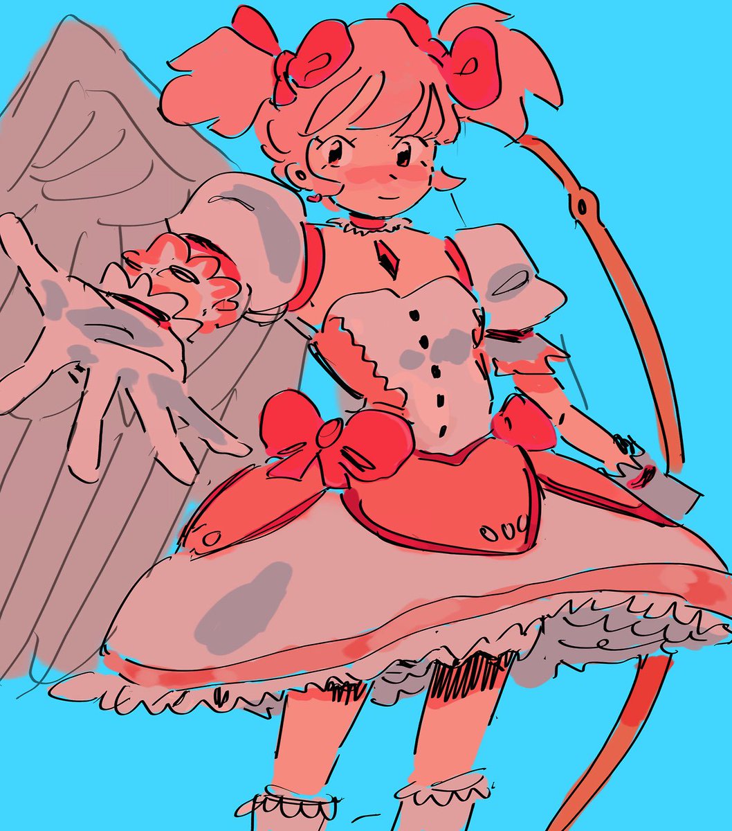 bigskycastle's tweet photo. did a redraw of my very first madoka https://t.co/oSmtufjXbX