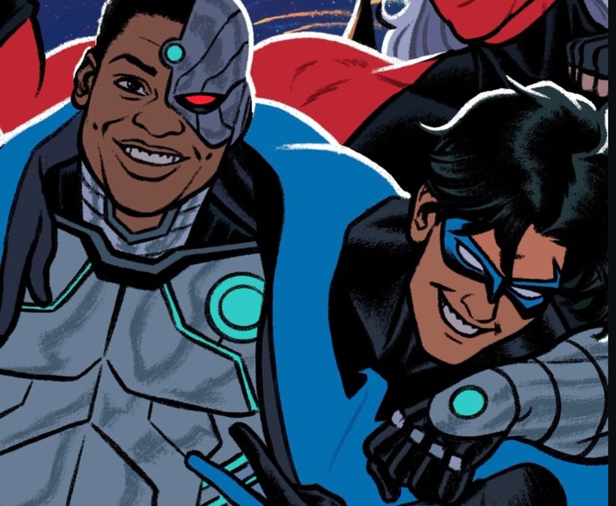 dcuworld's tweet photo. Joe Quinones shared a new look at an upcoming cover for  New Titans! https://t.co/GCSd4dEmkc