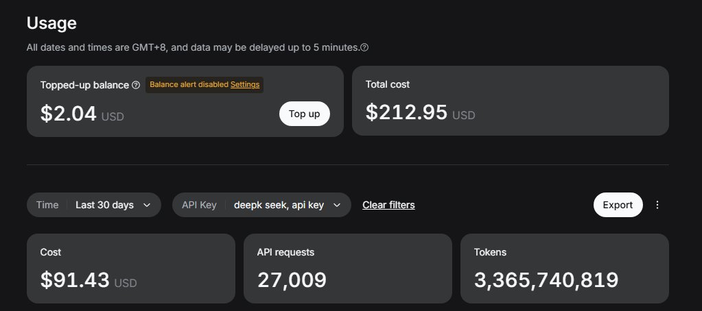 Zenpo_op's tweet photo. @deepseek_ai  you have my biggest deepest respect for making your ai so cheap https://t.co/PdXfHoeeH5