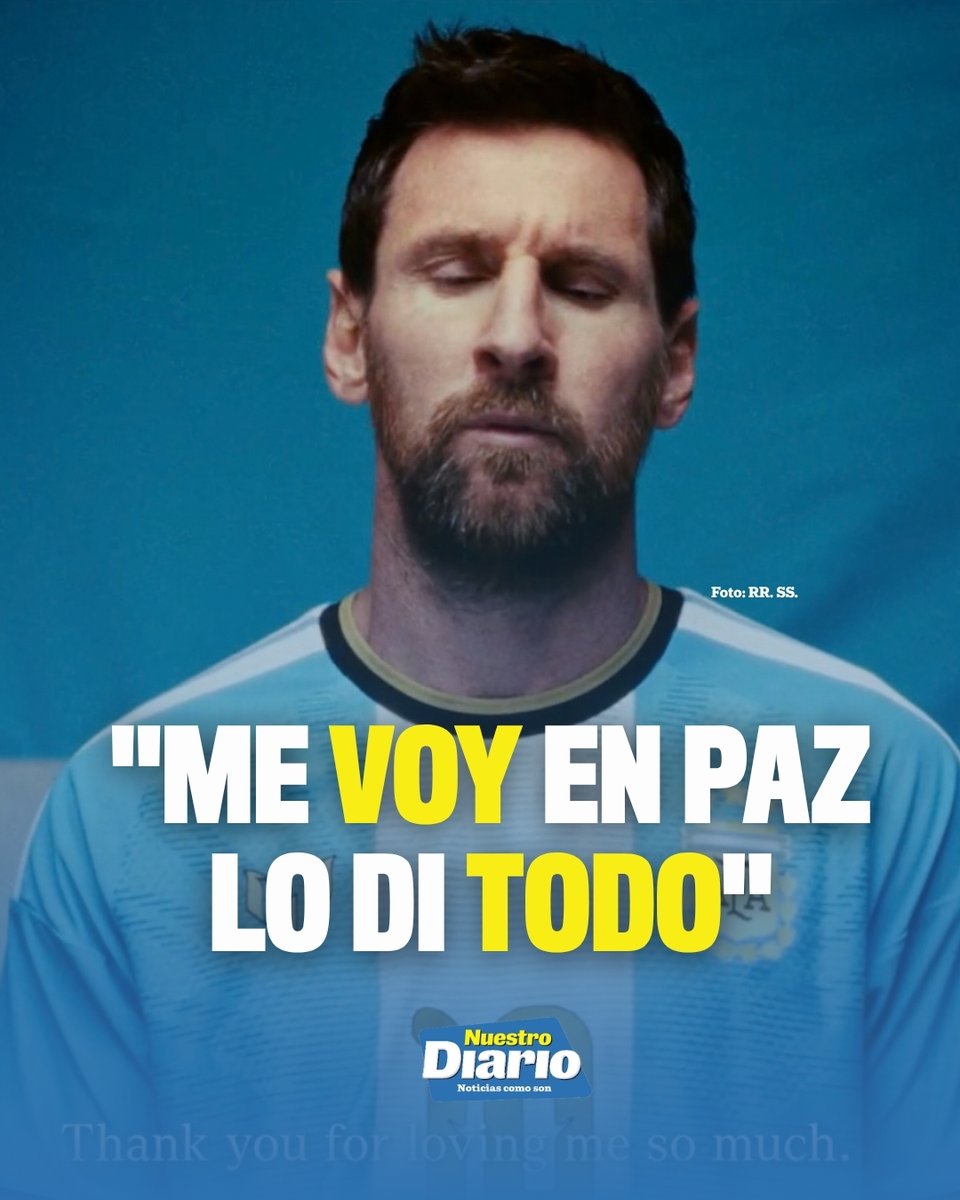 SE DESPIDE EL 10 🥺⚽️🇦🇷 En un video en redes sociales, Lionel Messi se expresó sobre su adiós a la Albiceleste tras 20 años portando los colores. 💬 “Llegó…