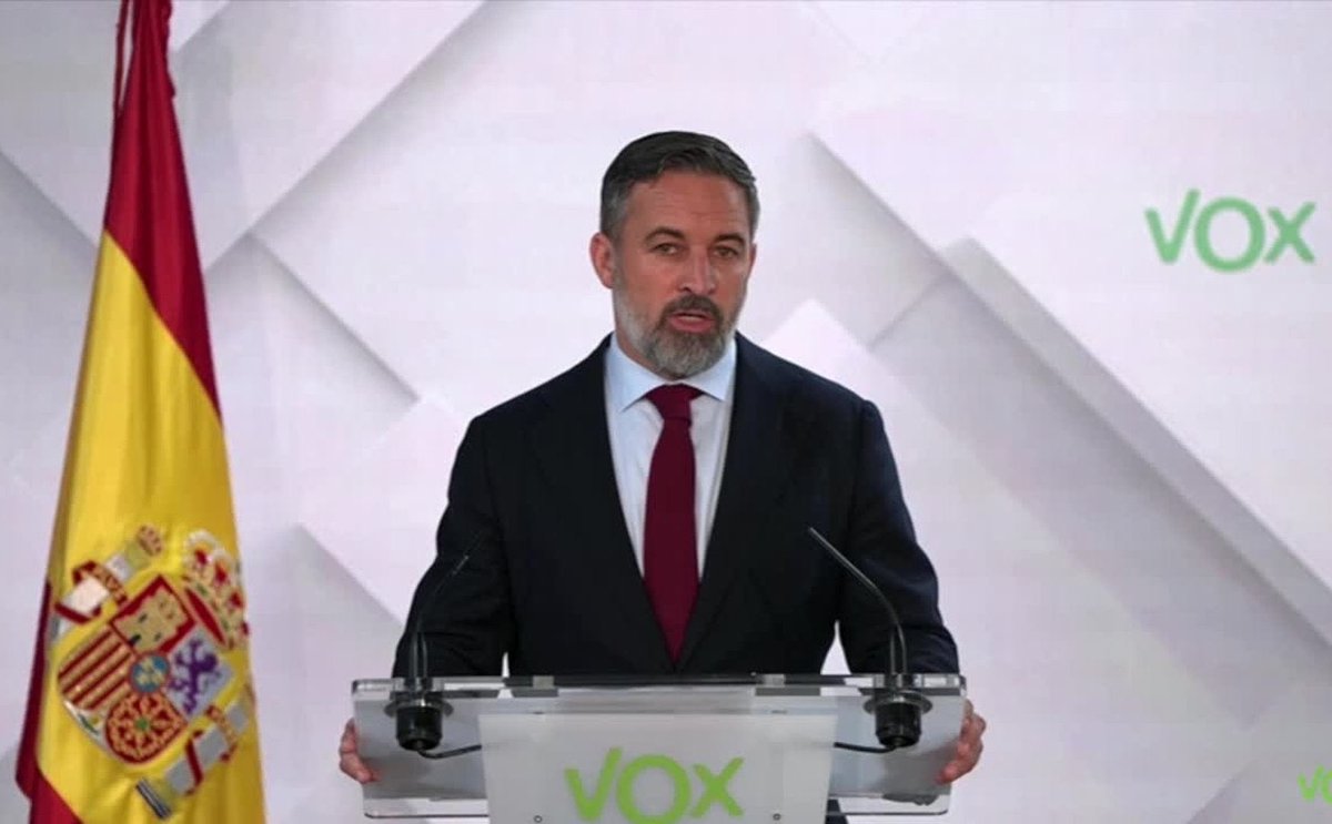 234noticies's tweet photo. Abascal anima els espanyols a votar a les properes eleccions: "Si guanyem no n'hi haurà més" https://t.co/K8vtKkwddw