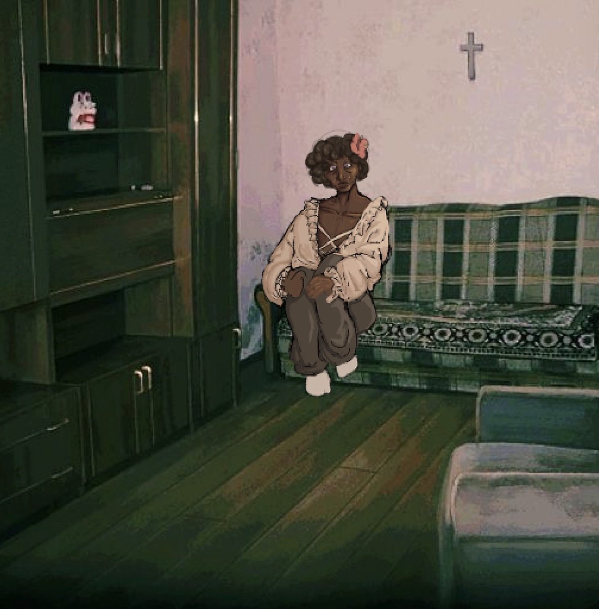 BirdyDrawsWhat's tweet photo. No little ninah boy DONT GO INTO THE LIVING ROOM https://t.co/DqzEUyIHsH