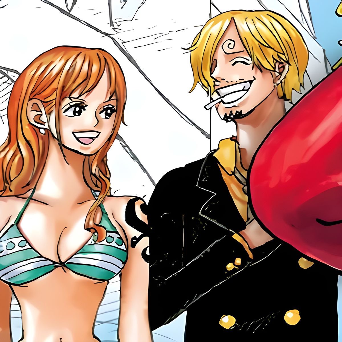 kujaveil's tweet photo. don’t let anyone ever convince you that nami hates him… that’s her twin fr https://t.co/8btWOoKohd