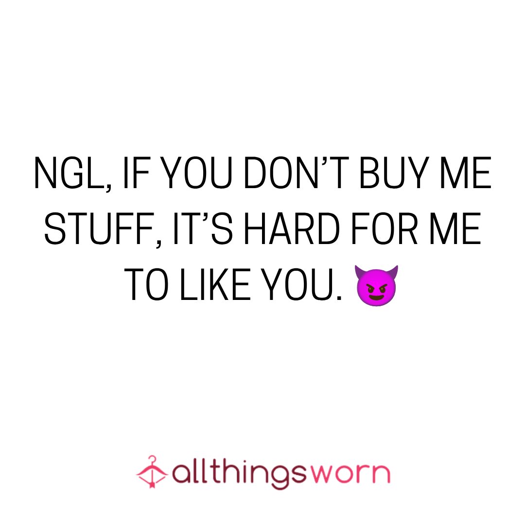 allthingsworn's tweet photo. I’m actually very easy to impress… just bring your wallet. 😂💕

#AllThingsWorn #WornGoods #SideHustle #MoneyHacks https://t.co/gkib2zVIl2