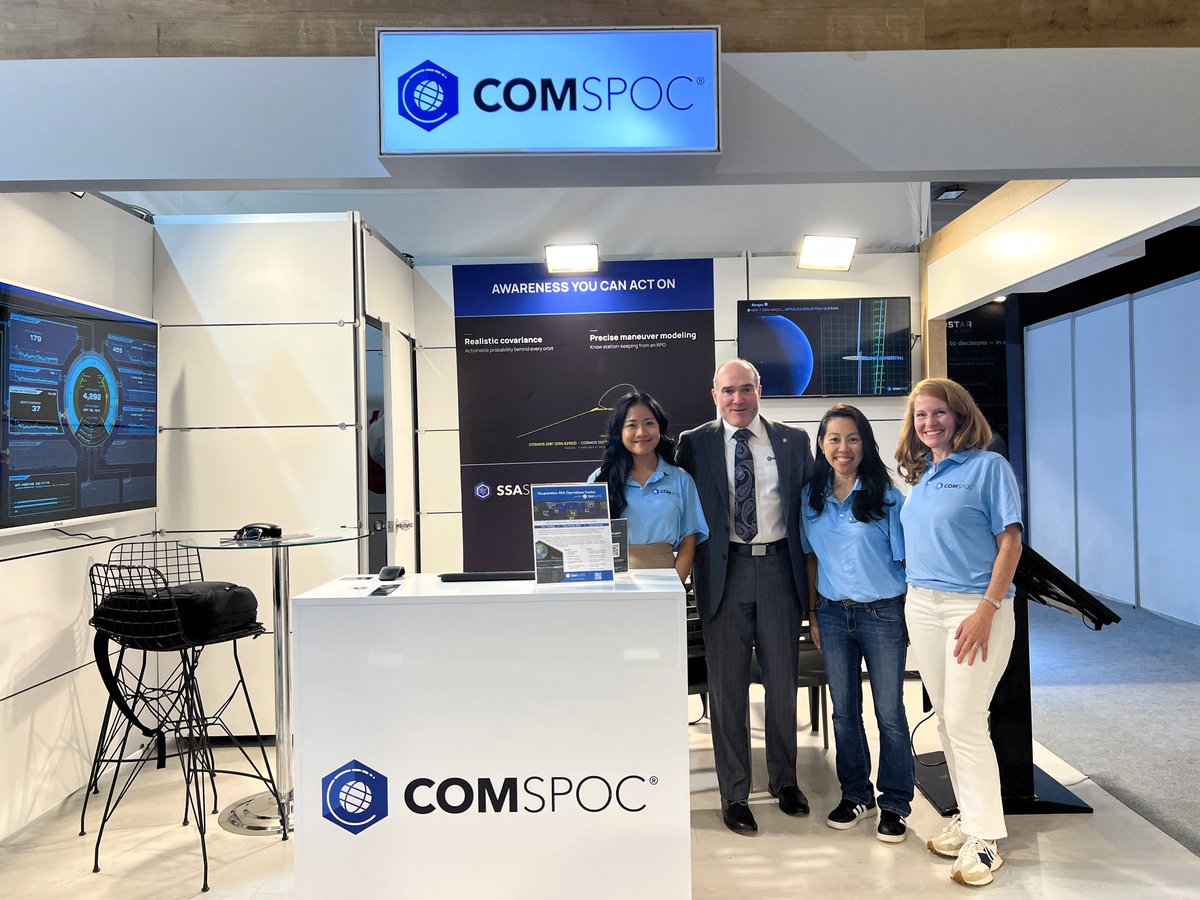 COMSPOC's tweet photo. The COMSPOC team is in Antalya, Turkey, this week for @IAC2026Antalya! We’re meeting with members of the global space community and sharing how our commercial-off-the-shelf SDA platform delivers decision-quality information for space operations.

If you’re attending, stop by Booth 2G-03 in Hall 2 to meet the team. #IAC2026 #IAC2026Antalya