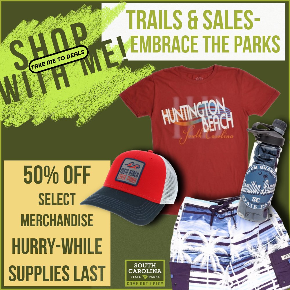 SC_State_Parks's tweet photo. ✨50% OFF DEALS only at this link: https://t.co/EYVUQNDdKt
🆓Free shipping on orders over $100
👉Sale while supplies last!
No code needed-automatically discounted at check out!
Shop til you drop!  Find some good deals for the holidays!🎄 https://t.co/GEoQifDGwc