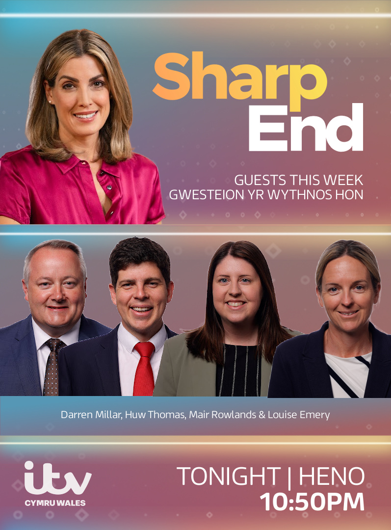SharpEndITV's tweet photo. Tonight:

🚦A green light to a third Menai crossing but are plans to kerb M4 congestion a bridge too far?

🔵 As Kemi Badenoch addresses her party, could Wales ever elect a right wing government?

🏴󠁧󠁢󠁷󠁬󠁳󠁿 Did Plaid's party conference have a different feel this year?

📺 10:50pm https://t.co/HxhhmwTKoW