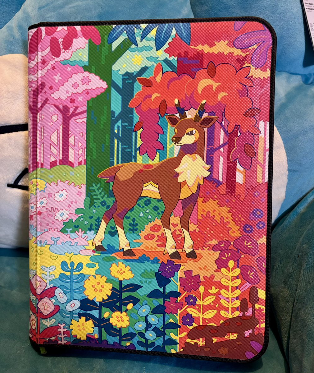 ufm0e's tweet photo. attempted a connecting card art binder!! sawsbuck and deerling :) https://t.co/KIJbtaNNwk