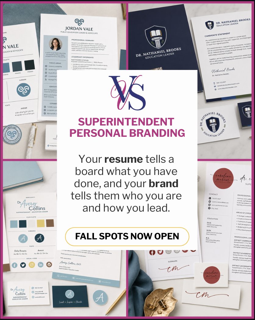 vsopher's tweet photo. I've watched superintendents lose jobs to politics they never saw coming. Standing out starts before you're hired, with a story, brand, and materials that all say the same thing. Superintendent personal branding spots are open. Link in bio. Let's talk. https://t.co/2Hcpgpabaf