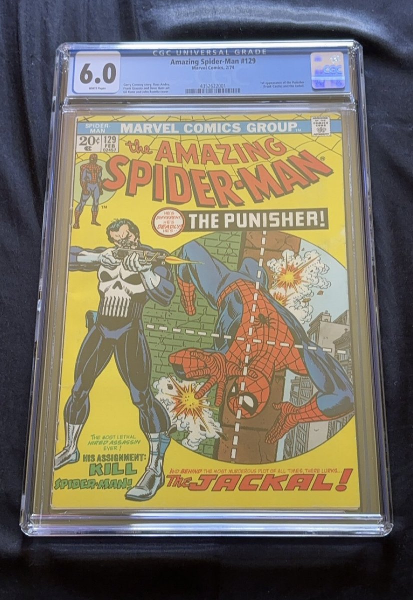 HBizzle252's tweet photo. Amazing Spider-Man #129 1st appearance of The Punisher π₯π₯π₯ $1300 shipped! This one is priced to move as you can see from the last 3 sold! #ASM129 #1stPunisher π₯π₯π https://t.co/lcss6FUFXP