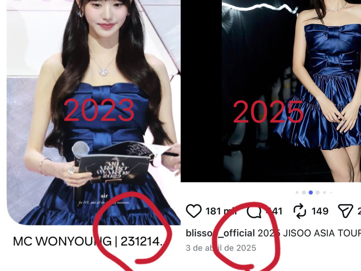 IVEIVE21's tweet photo. Padahal jelas2 wonyoung yg pakai outfit nya duluan, tapi emg apa yg mau diharepin dari fandom penipu kyk gitu

Cuman gara2 wy ikut acara Dior aja langsung merasa terancam segitunya 🫪 https://t.co/w1ADmQi4Xh