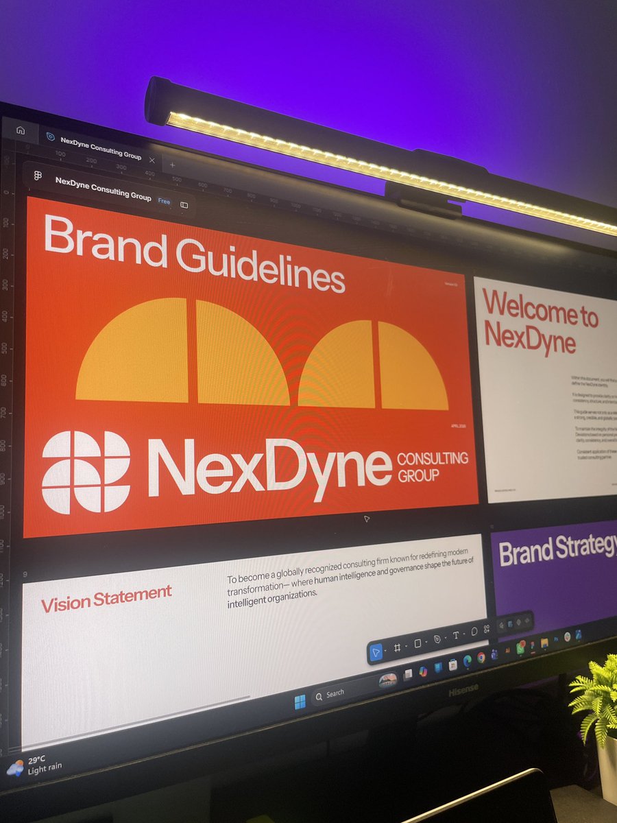 atsvisuals_'s tweet photo. The level of detail I put into every brand identity project is meticulous, and that same energy was not left behind for NexDyne Consulting Group, USA.

From Brand Strategy to Logo Design, the overall visual identity, and every touchpoint the brand could think of, everything was thoughtfully considered and implemented.

And, of course, a comprehensive brand guideline was created to ensure anyone using the brand can maintain consistency across every application.

The full branding case study will be published soon.

If you’re a founder or business owner; whether you’re launching a startup or refining an existing brand and you need a brand identity or rebrand that works, I’m the strategic partner you need.

Send me a DM or reach out via workwithabdulquadri@gmail.com to work with me.