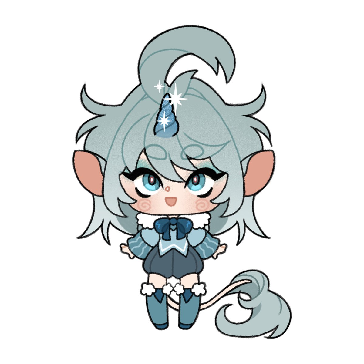 codenamepsyduck's tweet photo. Reselling some designs to try and get some money for my dogs vet care. These are made by the amazing
@TeviTevi_art
The third eye adopt is $45usd 
The maid is $40usd
 the unicorn is $40usd 
I will create an invoice on paypal for anyone wanting to purchase. https://t.co/MBroalVsuO