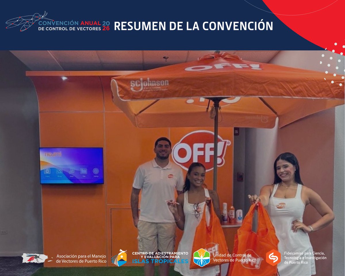 PRVectorControl's tweet photo. Gracias a nuestros auspiciadores por hacer posible la 6ª edición de la Convención Anual de Control de Vectores. Más de 200 personas reunidas, dedicadas a proteger la salud pública en PR.

Esperamos contar con su apoyo en la próxima edición.

Un programa de @prsciencetrust1. https://t.co/7bDQBI166P