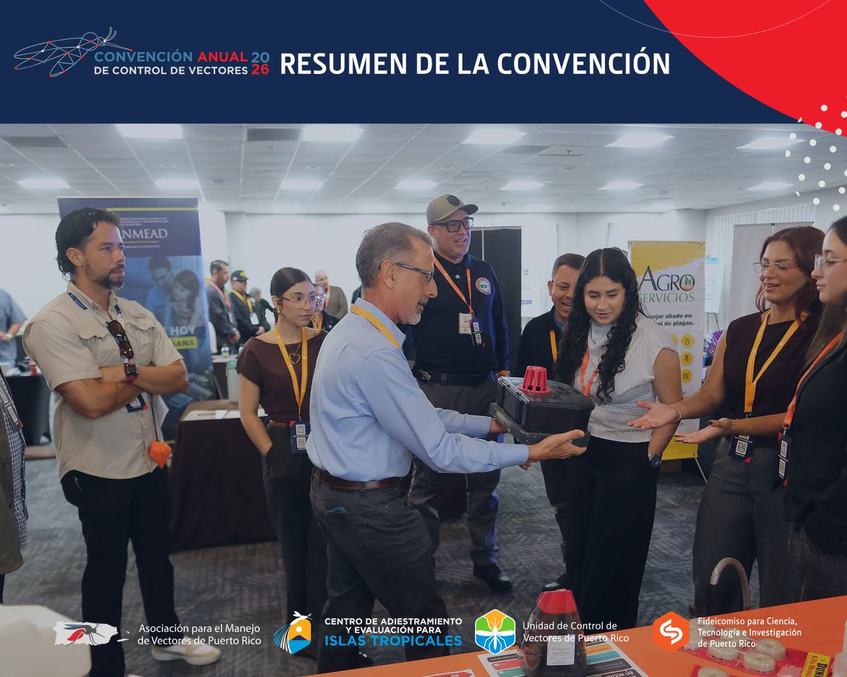 PRVectorControl's tweet photo. Gracias a nuestros auspiciadores por hacer posible la 6ª edición de la Convención Anual de Control de Vectores. Más de 200 personas reunidas, dedicadas a proteger la salud pública en PR.

Esperamos contar con su apoyo en la próxima edición.

Un programa de @prsciencetrust1. https://t.co/7bDQBI166P
