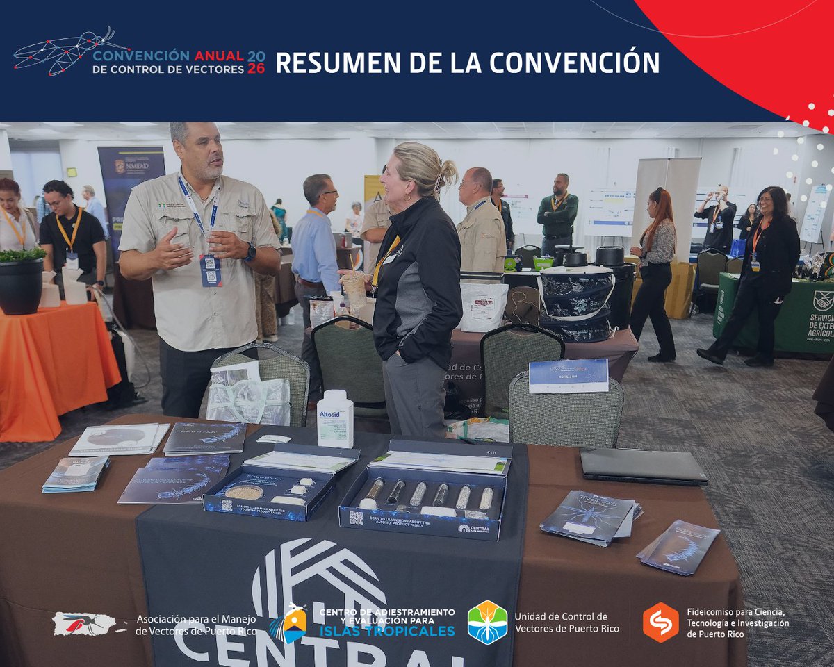 PRVectorControl's tweet photo. Gracias a nuestros auspiciadores por hacer posible la 6ª edición de la Convención Anual de Control de Vectores. Más de 200 personas reunidas, dedicadas a proteger la salud pública en PR.

Esperamos contar con su apoyo en la próxima edición.

Un programa de @prsciencetrust1. https://t.co/7bDQBI166P