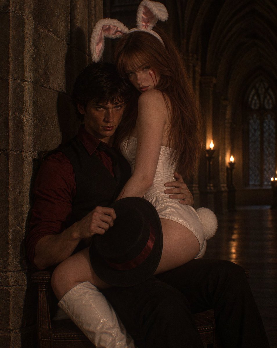 exprongs's tweet photo. DÍA TRES: Twisted Circus.
A magician and his rabbit. https://t.co/hK2cdmczQb