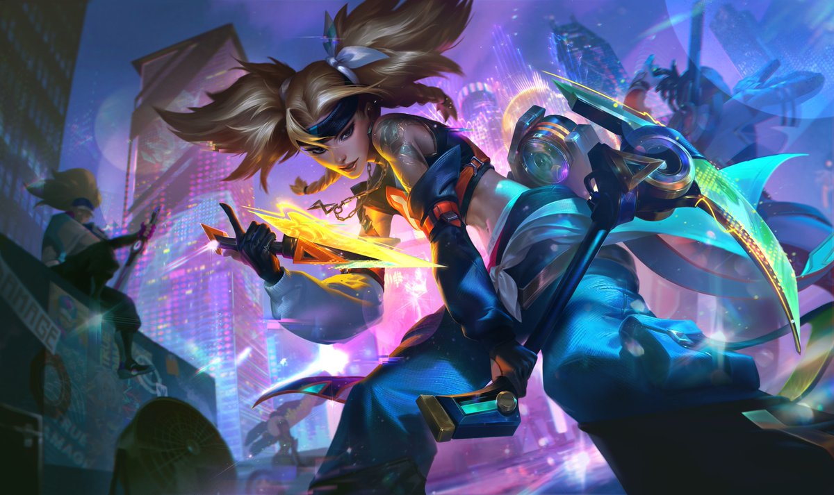 JumaraloHexCore's tweet photo. Know My Name True Damage Ekko, Yasuo, Qiyana, Senna &amp; Akali HD SplashArts, Posted by League of Legends Bilibili https://t.co/uCf57AP1S0