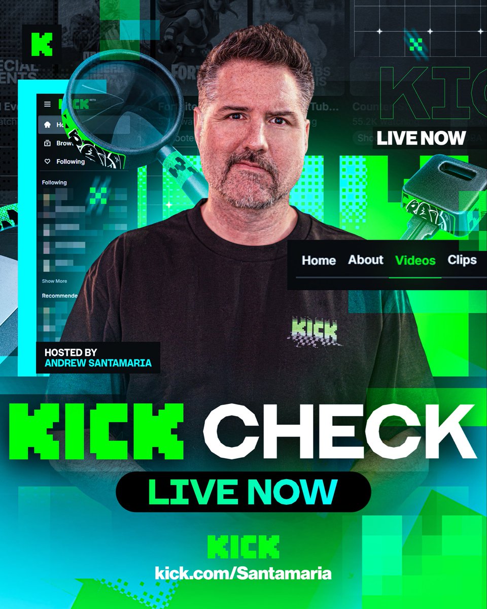Svntvmvriv's tweet photo. Going live with another KICK CHECK. 3pm EST Today.
This is where we talk 1 on 1 with a Creator about the live streaming grind and their journey.

All Subs and KICK's earned during the show goes to the Creator interviewed.

Santamaria channel. https://t.co/lNQYL4hzSB
