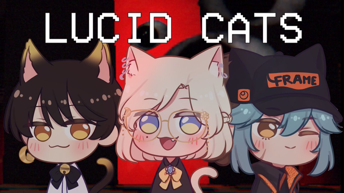 FRMFrame's tweet photo. FRAME // LIVE

Meow  ~
Lucid Cats with Kisala10 and Viyoleonne
Join us:
https://t.co/SRvKnpYylX
(thumbnail art by Kisala10)

#ENVTuber #LucidCats https://t.co/AYzQRGQC12