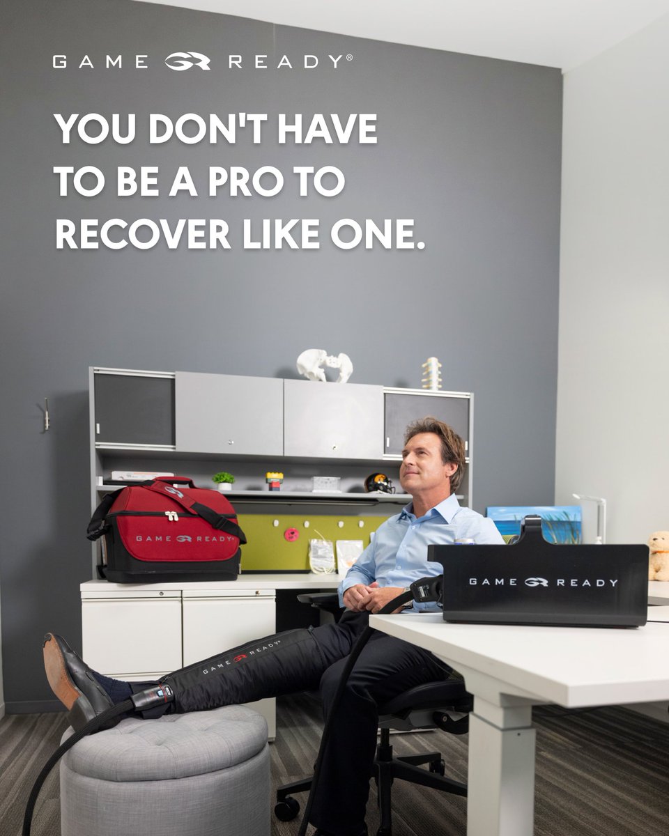 GameReady's tweet photo. What was once reserved for the pros is now available to everyone. 

Buy the Game Ready System for professional grade recovery - now available without a prescription.

https://t.co/ucPrLAjIjL

#GameReady #GameReadyOTC #RecoveryWithoutCompromise https://t.co/FEATLN6TpT