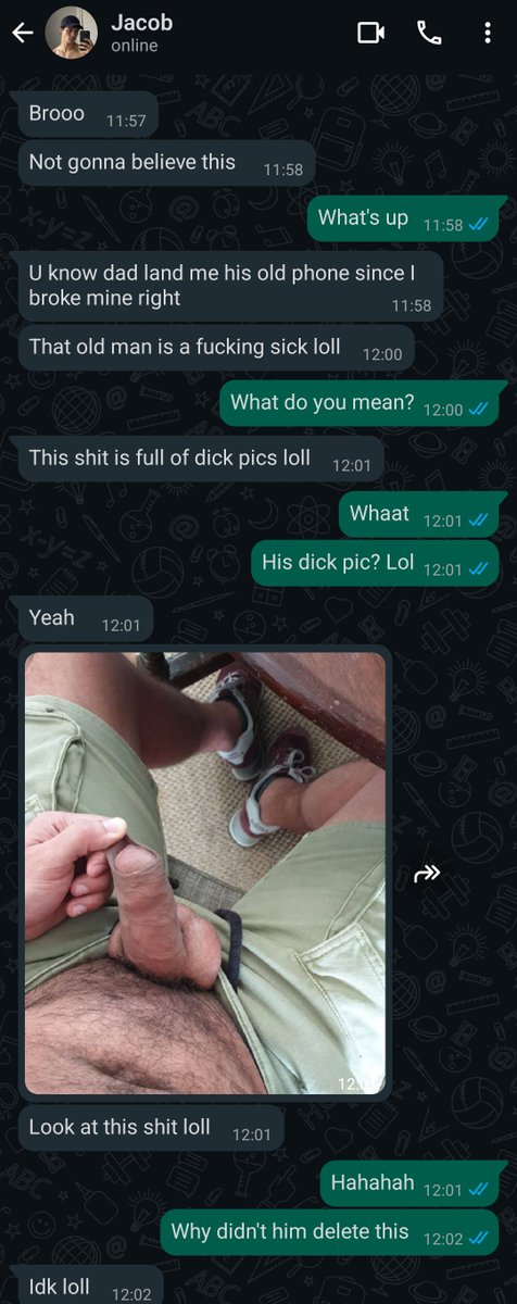 freemaleworld's tweet photo. Dad should have checked the phone more thoroughly before passing it on https://t.co/typfKMZ2uR