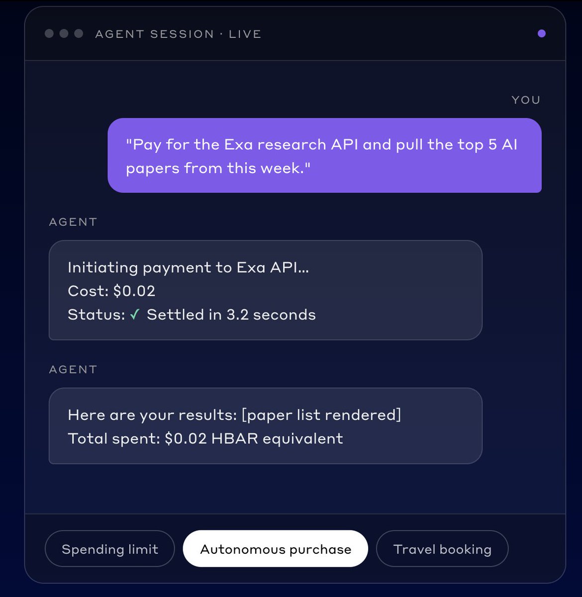 MSBIntel's tweet photo. BREAKING: Hedera unveils Agent Accounts, letting AI agents hold, spend and settle funds 24/7 with user-set spending limits and approved recipients.

Compatible with Claude Code, Codex and other agent runtimes, with early access sign-ups open. https://t.co/7DCBCX21R4