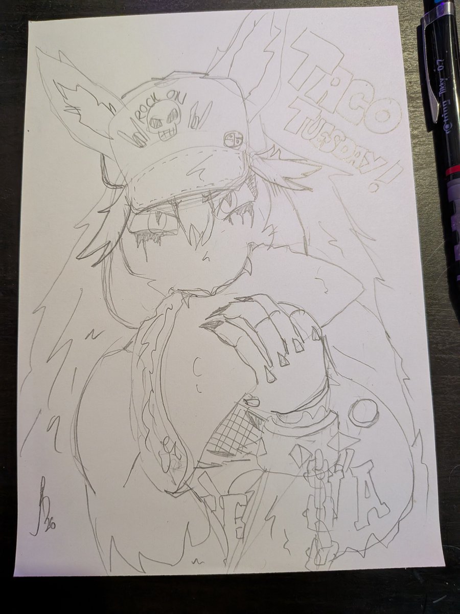 Gr4ffis's tweet photo. Today's starting screen sketch 

Taco Tuesday 

#zentreart https://t.co/bsMMlc9kgn