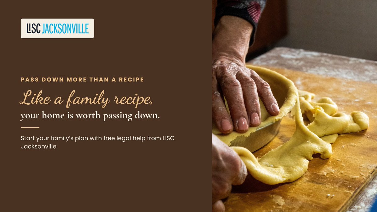 LISCJax's tweet photo. For many families, the home is their biggest slice of wealth. An estate plan helps make sure it goes to the people you choose. 

Get started with free legal help: https://t.co/ah07xuLGRU

#SaveYourSlice https://t.co/iOewP3ZBBv