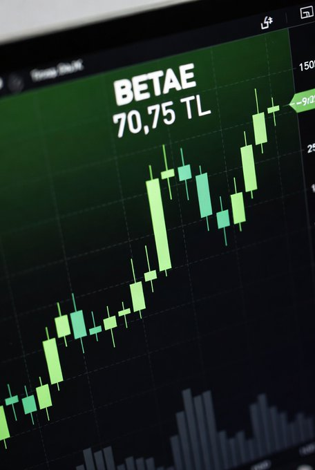 isaercan18e's tweet photo. #BETAE Tavan serisi devam ediyor! Bugün %9,95 tavanla 70,75 TL'ye yükseldi. Halka arzdan beri %76+ getiri! Enerji ve teknolojide güçlü momentum sürüyor. Malını tutanlar kazanıyor! Sen de katıldın mı? #Borsa #BETAE #HalkaArz https://t.co/fG2bSRjmo3