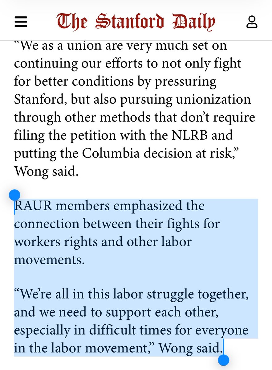 metaversehell's tweet photo. Stanford undergrad RAs are trying to unionize. They see themselves as “in the labor struggle together” with all other union workers. https://t.co/gogC6n6B74