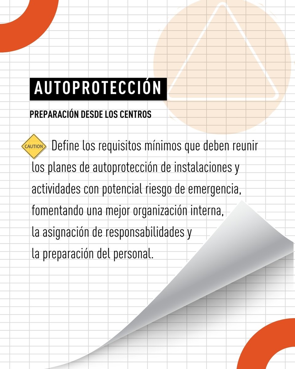 proteccioncivil's tweet photo. 🇪🇸 El Gobierno aprueba cuatro nuevas directrices básicas que refuerzan el Sistema Nacional de Protección Civil 🦺

⚠️ Accidentes con sustancias peligrosas
🏚️ Riesgo sísmico
🌋 Riesgo volcánico
🛡️ Autoprotección

ℹ️ Información ampliada en el enlace
🔗 https://t.co/27tJZpjzot https://t.co/fLu4u9BPQ6