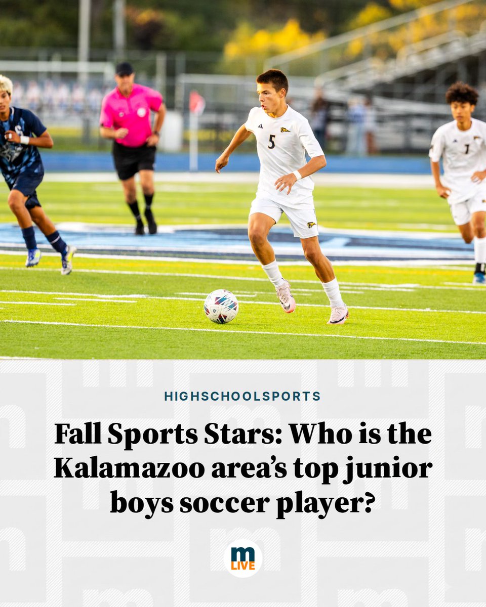 MLiveSports's tweet photo. 12 standouts are up for vote in MLive’s search for the Kalamazoo area’s top junior boys soccer player. https://t.co/NAXnPCCQlI https://t.co/bjaDLQef6U