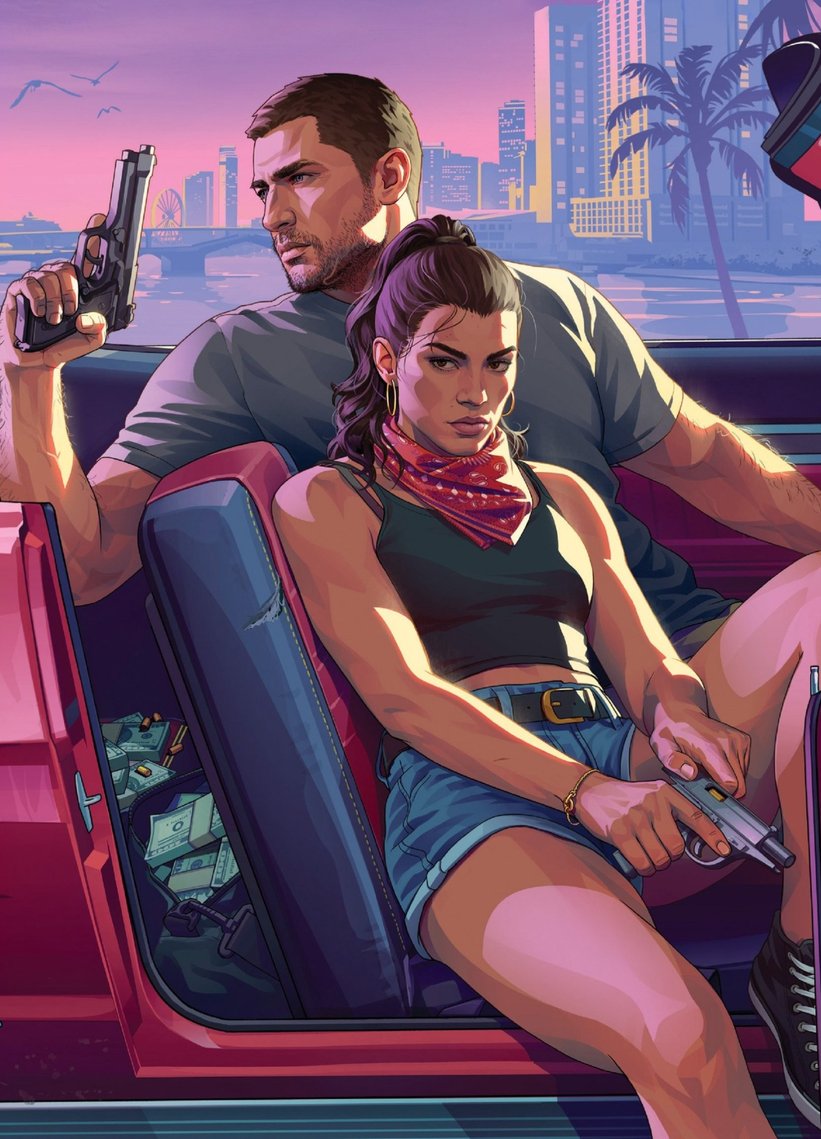 luciacaminous's tweet photo. God I love the GTA VI artwork SOOOO much 😭❤️ Whoever is making these is actually a GOD! #GTAVI #GTA6 https://t.co/SezZjKGZoh