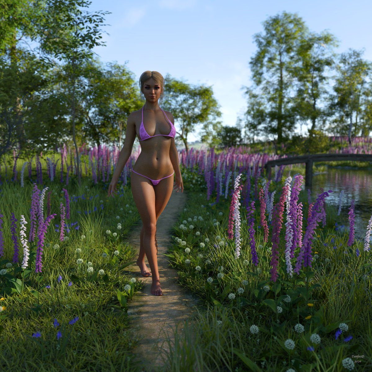 Tatefa3D's tweet photo. Muffy - Wildflowers
#daz #dazstudio #3D #3Dart #daz3d #iray #model #nudemodel #nude #nudity #topless #glamour #nature #natural #artisticnudes #exoticart #eroticart #fantasyart #nudist #nudism #naked #NoAI https://t.co/9H7mOdxe05