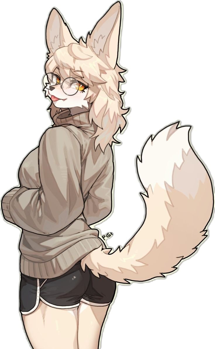 BellAshly16084's tweet photo. The shading on the hair and tail is so soft. What’s your favorite part of this character design? 
I'm noticing you from my glasses 😊 
Drop your Oc here!

#furry #yiff #fursuit #mursuit #wolffurry #artcommission #fursona #furryoc https://t.co/FXa7f3UYtl