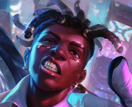 Phxsmophobia's tweet photo. @SkinSpotlights Ai generated Ekko https://t.co/dtKzGqbL9P