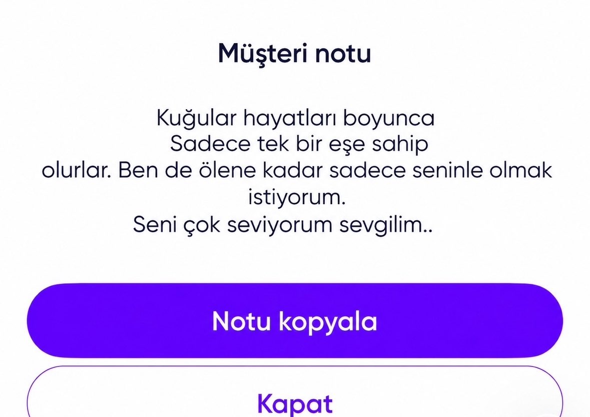 theaveliaa's tweet photo. Müşterimizin notu 🥹🦢✨ https://t.co/b6DK79rNn8