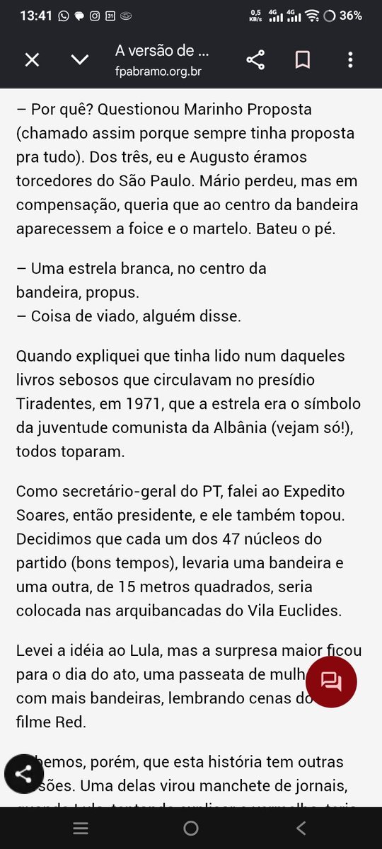 OValkirias's tweet photo. @mugiwaragft @brunitttta @TheNightHuntPL @FeSpartani @D_Tarczynski 5. A Inspiração na Esquerda Revolucionária: 

O artigo oficial intitulado A versão de Grammont sobre a criação da bandeira e da estrela do PT traz o relato documentado do jornalista Hamilton Grammont, um dos fundadores da sigla.

https://t.co/gVhNSAK3vt https://t.co/rBRHdoiuQO