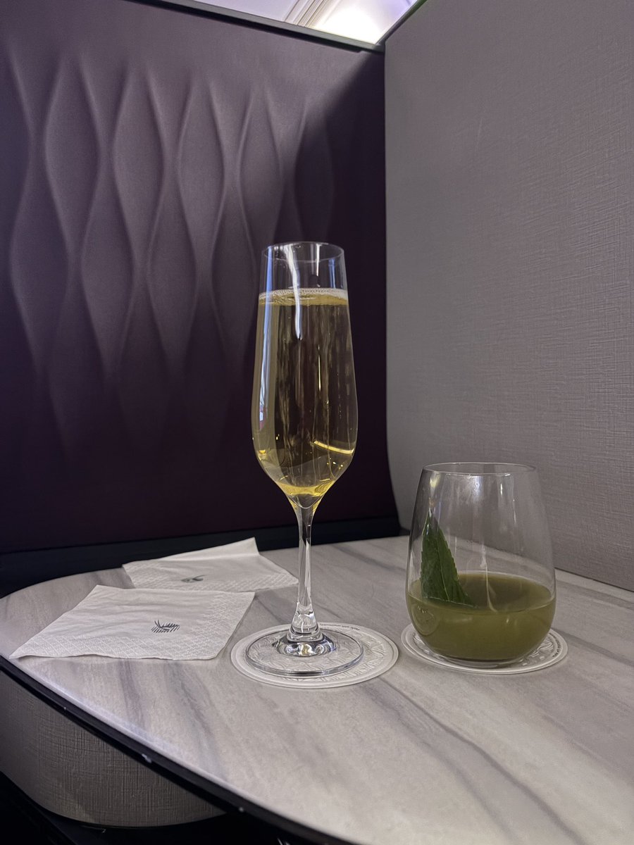 HotRawHole2Fill's tweet photo. Business class suite Aus to Europe. Dinner, slept 10 hours on way to Qatar, then watched a few movies en-route to Europe. Devil wears Prada 2 but Song Sung Blue was the winner. AMAZING! https://t.co/TJCIakOWRS